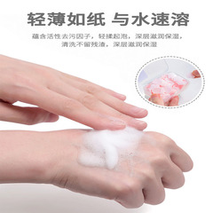 Portable Hand Soap Sheets Outdoor Travel Single Use Portable Mini Petal Scented Soap Box Packaging