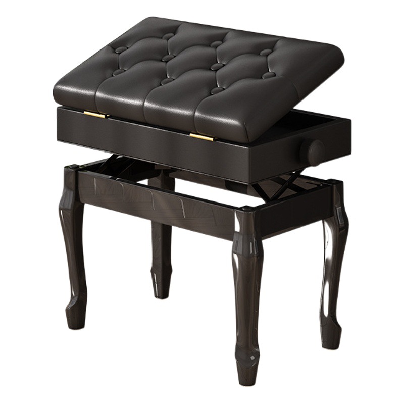 Fábrica sola elevación ajustable pintura de madera maciza taburete del piano los niños yamaha doble caja libro electrónica guzheng silla