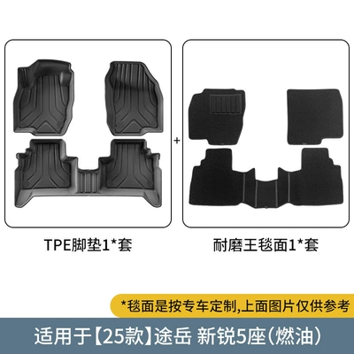 Suitable for 2025 Volkswagen Tigue Modelə uyğun ayaqaltı - 25-volkswagen-tuyue-xinrui-double-layer-fuelwear-resistant-king-foot-pads