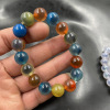 Agate red round beads, blue bracelet jade