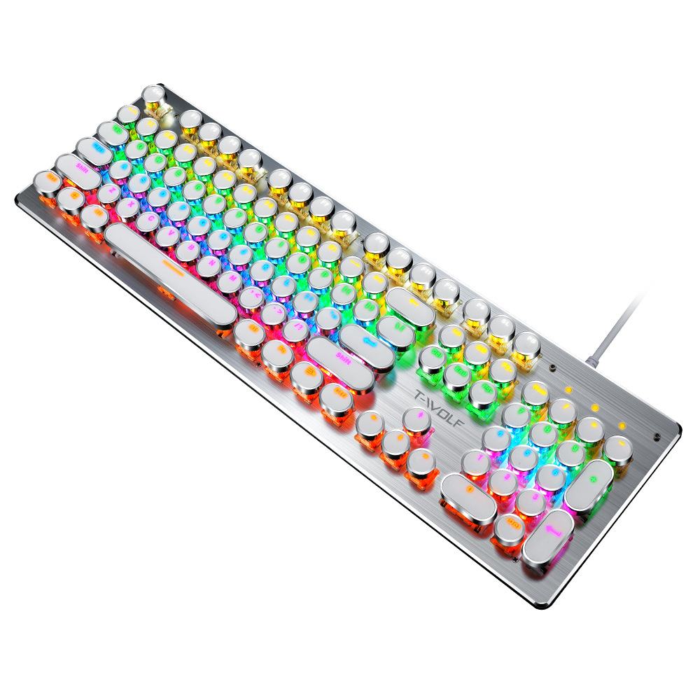 T-wolf T75 Mechanical Keyboard Rgb Wired Metal Gaming Keyboard_voghion.com