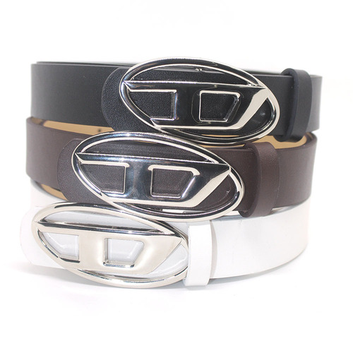 Trendy new D letter oval metal snap button for men and women, versatile decorative belt, fashion matching, factory direct sale