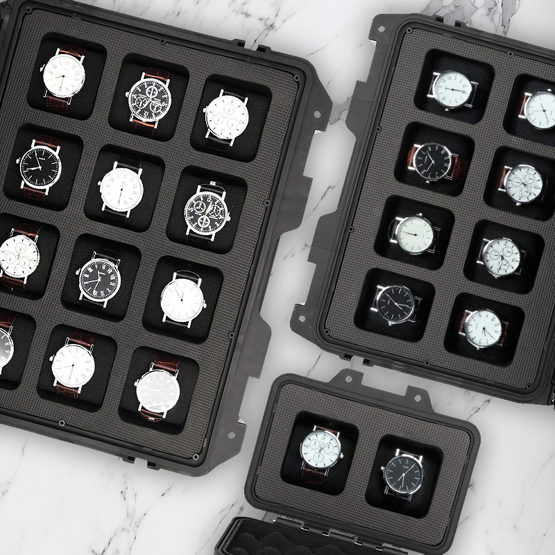Caja de almacenamiento de reloj de gran capacidad transfronteriza caja de carro multi-especificación 20-bit 40-bit caja de exhibición de herramienta portátil protectora
