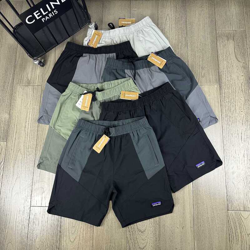 Pata Color-Blocked Shorts Japanese-Style Functional Style Daily Outdoor Hiking Cycling Sports Casual Quick-Dry Shorts