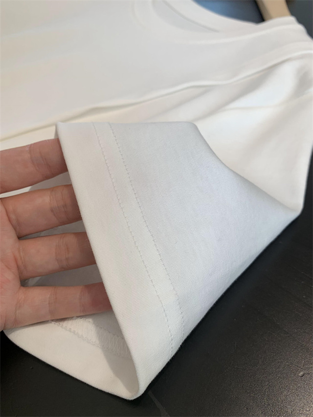 Design sense: Unconventional irregular hollowed-out embroidery patchwork hem, loose short-sleeved T-shirt for women, Spring/Summer 2025 G032206 pic 28