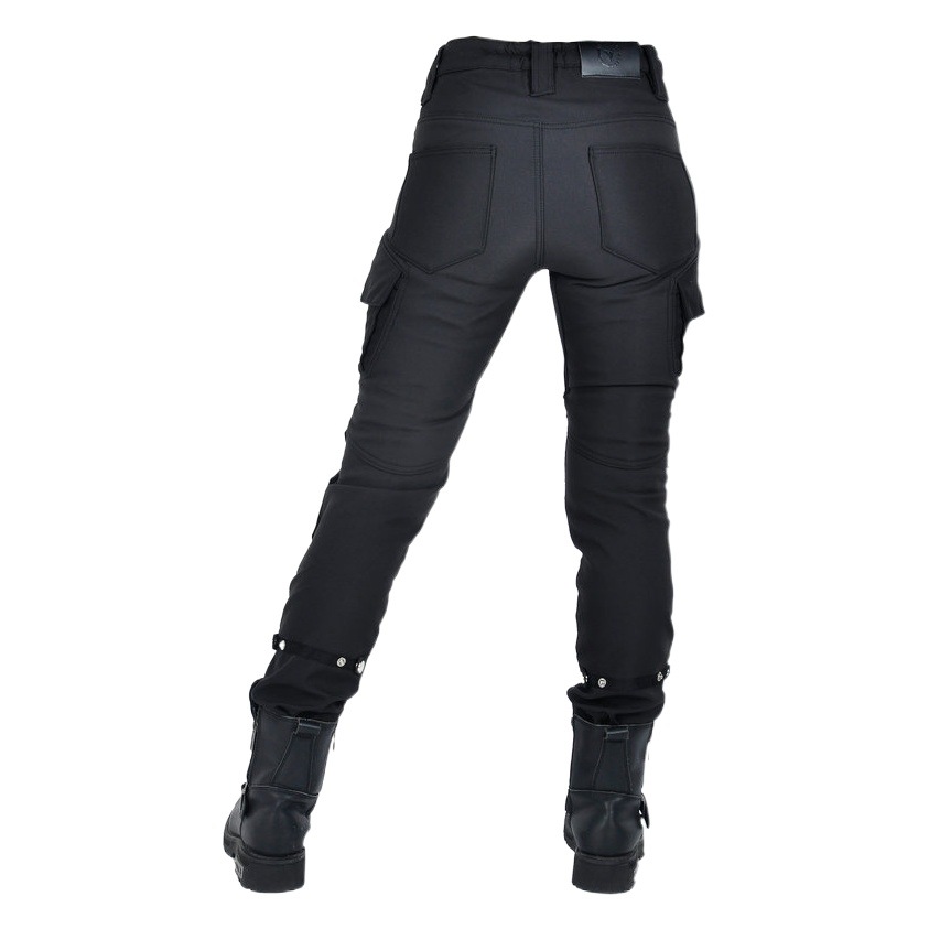 VOLERO motocicleta invierno anti-caída ciclismo pantalones impermeable forrado de lana gruesa a prueba de viento de cintura alta motocicleta anti-caída pantalones para mujeres