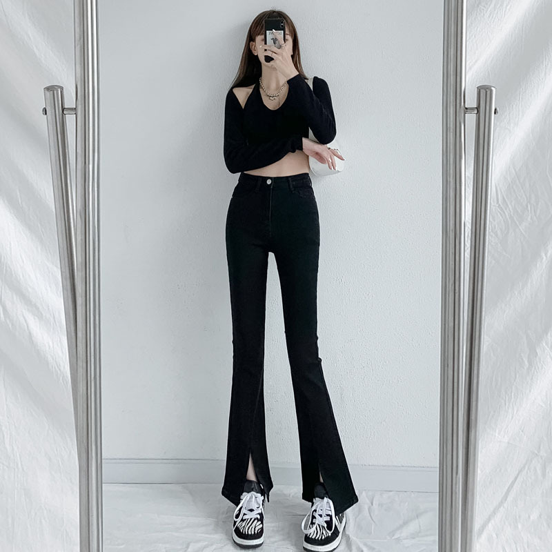 Denim black jeans