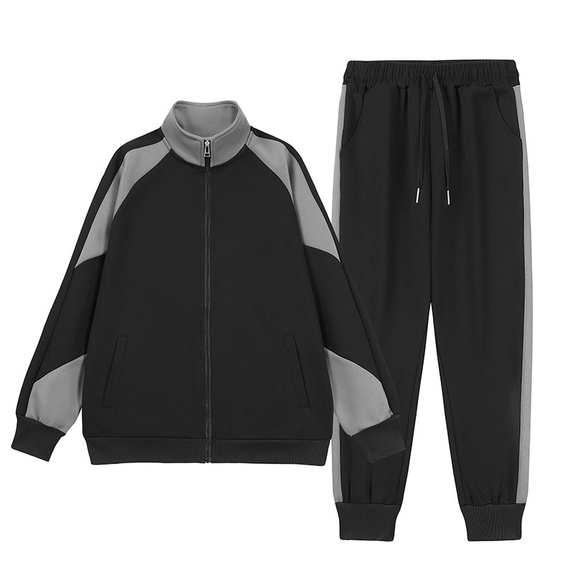 Spring and Autumn Sportswear Casual Suit for Men, Outdoor Wear, Social Korean Version, Full Set, Handsome, Windproof, Breathable, Warm and Trendy 4