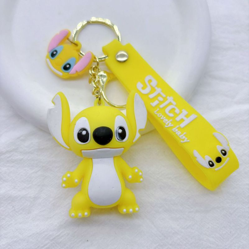 クロスボーダーのかわいいスティッチキーホルダー、シリコン製人形、リロ＆スティッチキーチェーン、ネットで話題の小物卸売|undefined