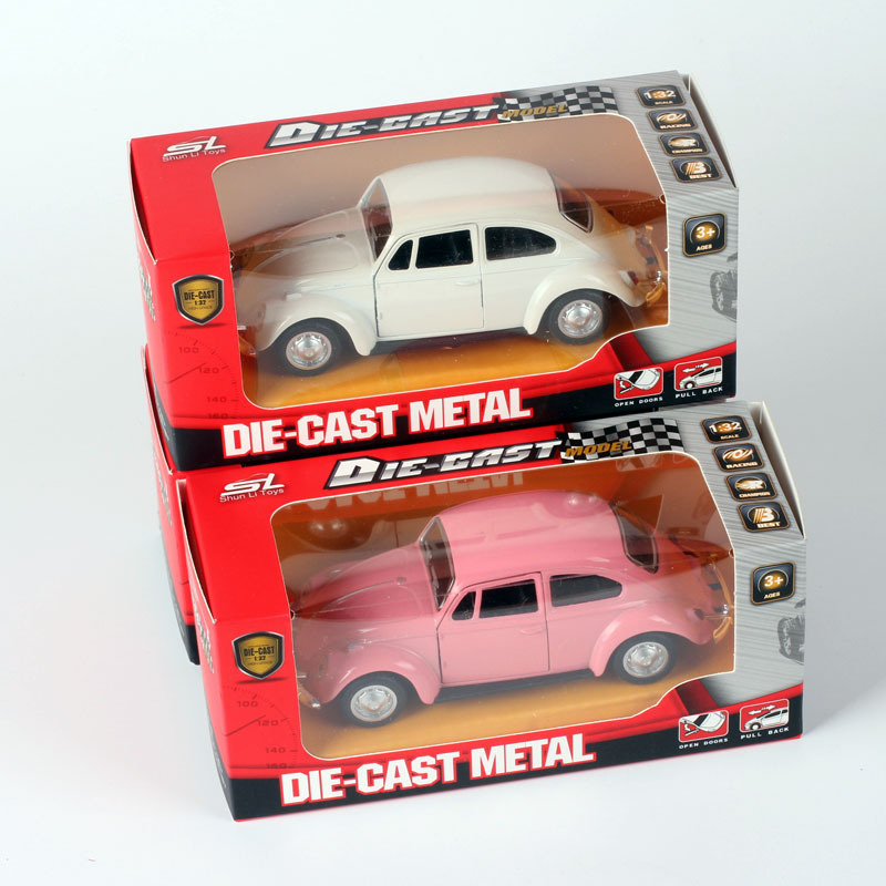 Adornos del modelo de coche de Master Beetle Adornos del modelo de coche de aleación realista Moda y hermosa caja de coche de retorno