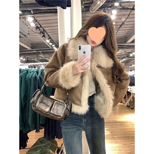 ��ʽ�͹�Ƥëһ�w��ɫ��Ƥ�q������Ů�n���@��С��ëë�����ﶬ��