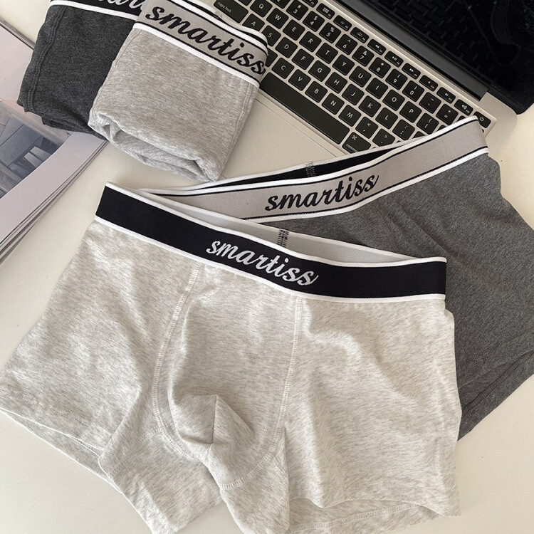 Simple Breathable Men's Underwear Men's Four Corner Boxers Men's Pure Cotton Shorts Junior 2024 New Arrival Shorts