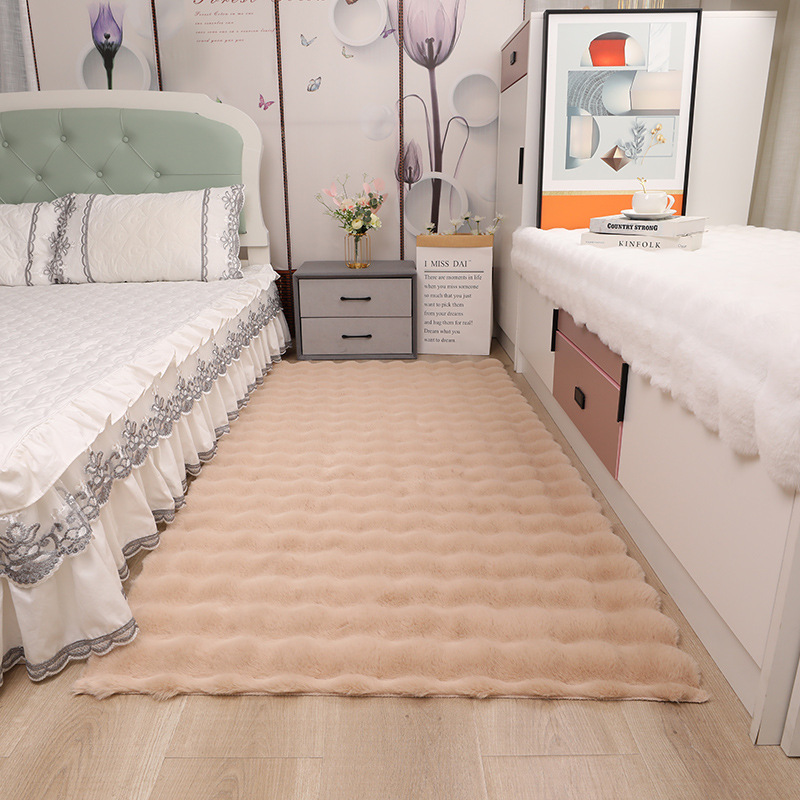 Mat Bay Window Cushion Living – Other Car Carpet - bubble-fleece-warm-coffee-thickened-and-encrypted-4040cm