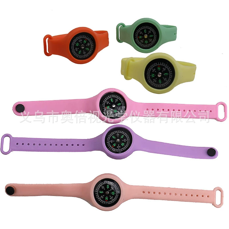 Браслет компас ремешок для часов Компас для студентов Подарки для детей на открытом воздухе исследовать портативный компас