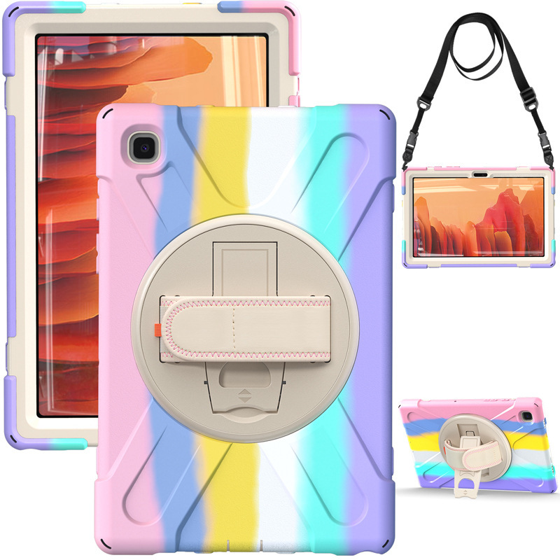 Colorful Silicone Pirate King Suitable for Samsung Tab A7 T500 Rotating Stand Tablet Protective Cover T505 Back Shell Colorful Silicone Pirate King Suitable for Samsung Tab A7 T500 Rotating Stand Tablet Protective Cover T505 Back Shell
