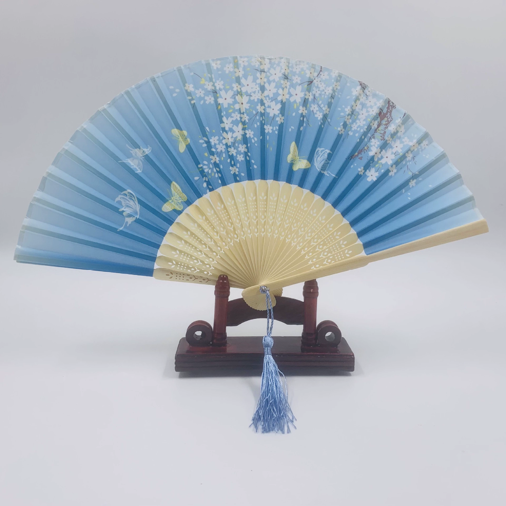 Folding Hand Fan Hanfu Style, Silk-screen Print, High-definition Patterns, Fine Workmanship