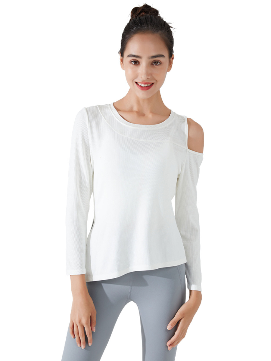2024 otoño nuevo SLIM-Fit ropa de Yoga de manga larga ropa de fitness de las mujeres Pilates corriendo deportes blusa superior camiseta