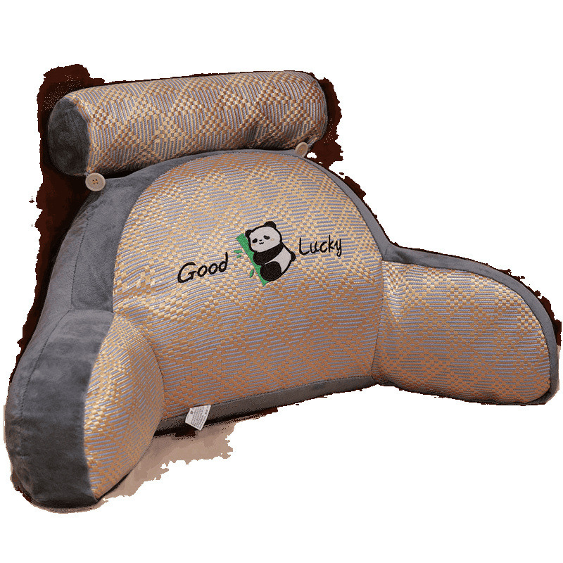 Verano almohada de cabecera dormitorio dormitorio dormitorio para jugar en la cama almohada de cintura almohada fresca y transpirable gran respaldo