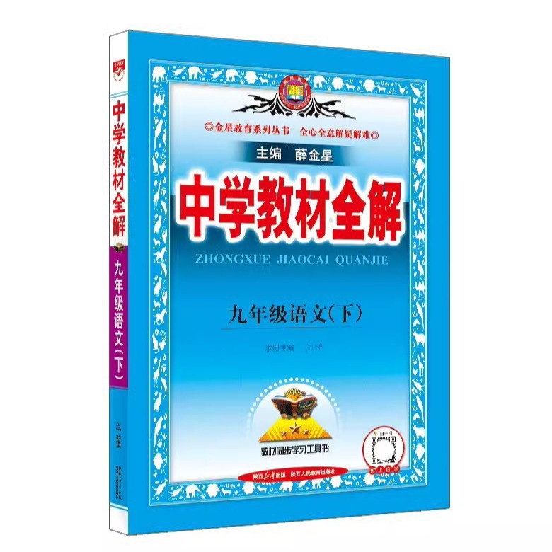 24春 中学教材全解6-9年级下册语数物等科目版本任选同步讲解书