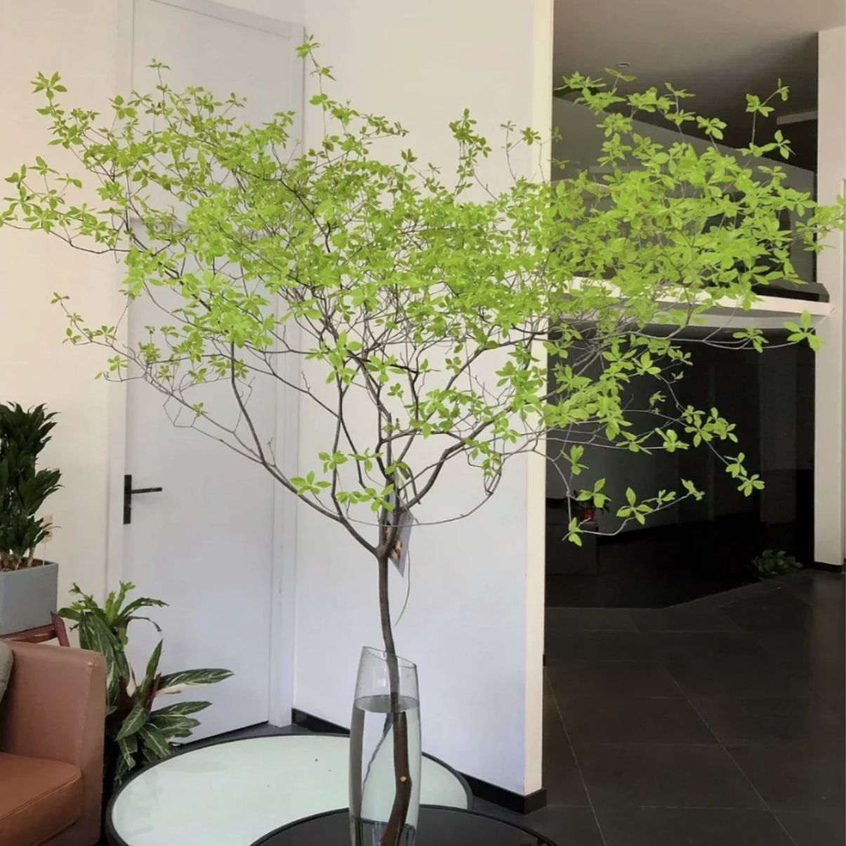 仿真吊鐘馬醉木樹枝北歐ins綠植樹葉插花日式擺件客廳裝飾大假花