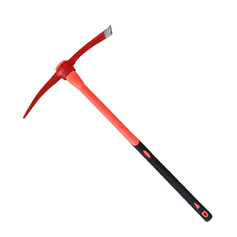 Волоконная ручка Пожарная Кирка Красная сталь Кирка Почва Марганцевая сталь Мелиорация земель Копание Бамбуковые побеги Крест Кирка Инструмент для мелиорации сельскохозяйственных земель Кирка
