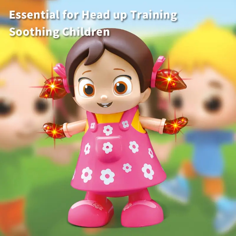 Muñecas eléctricas transfronterizas lindas juguetes pueden cantar y bailar simulación recargable regalos de cumpleaños electrónicos para niños