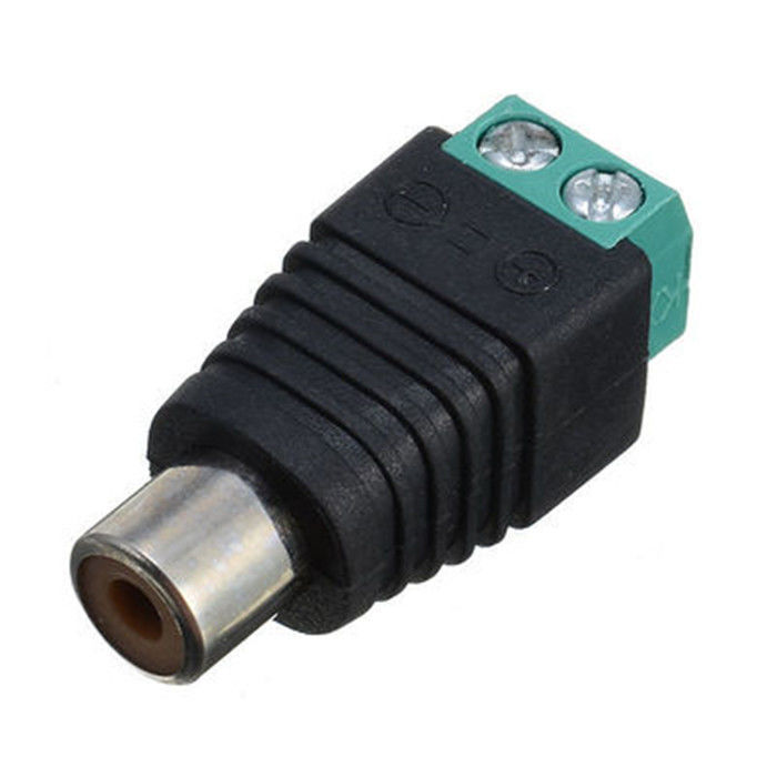 AV plug RCA Lotus connector free welding audio connector Wiring wiring turns green terminal AV audio mother head 2