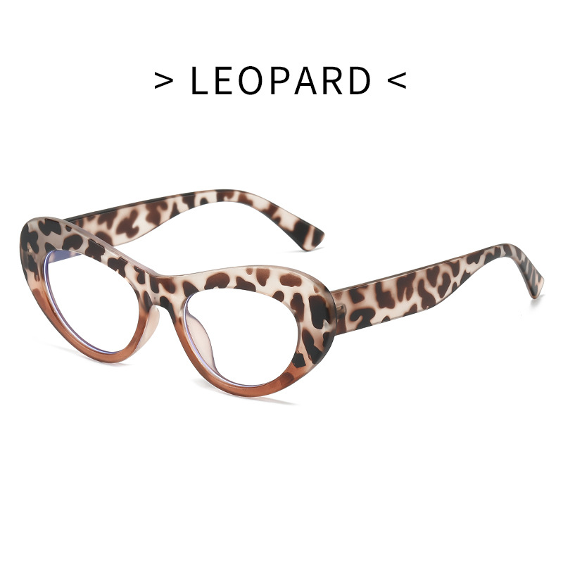 Marco pequeño espejo plano anti-luz azul de forma especial estilo europeo y americano elíptico femenino ultraligero triángulo ojo de gato montura gafas marea 6514