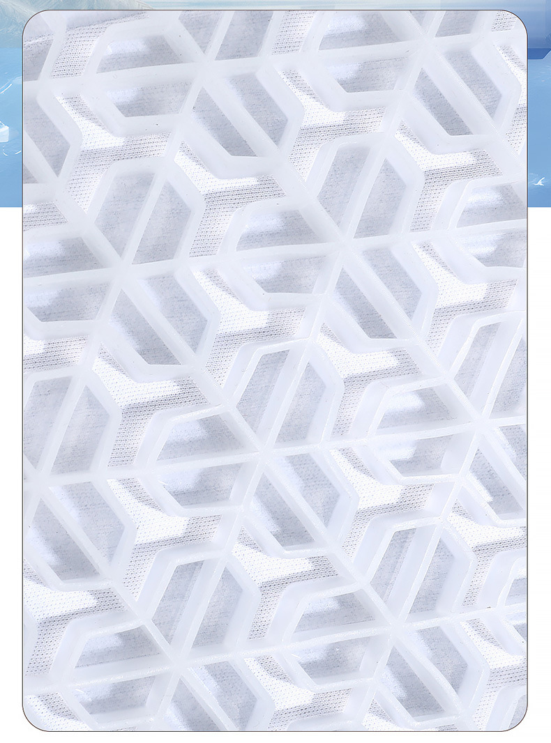 Car Seat Cushion Summer Gel Refrigeration Cool Mat Monolithic Ventilated Butt Cushion Ice Silk Seat Cushion Fan Cold Seat Cushion Cover