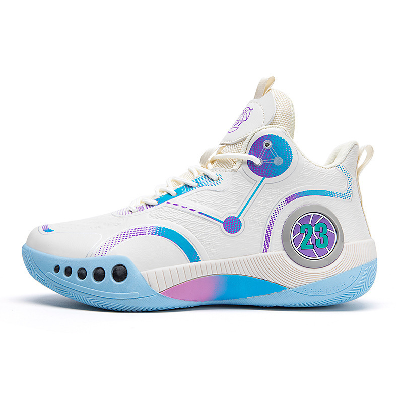 New Basketball Shoes Men's High-top Boots Breathable Non-slip Wear-resistant Shock-absorbing Middle School Students' Sneakers Cement Floor sneaker for Men