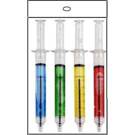 可爱型pen醫院用品针体透明入油带水形状态医生护士注射器圆珠笔