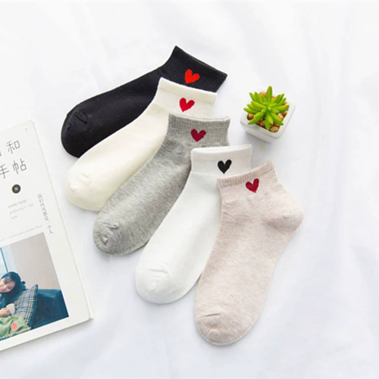 Короткие хлопковые носки, осенние цвета, повседневные ankle socks, дышащие мягкие (несколько цветов)