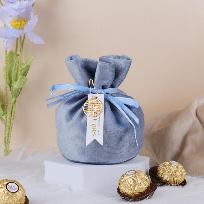 연무 블루 캔디 백 [리본은 술에 대응한다]