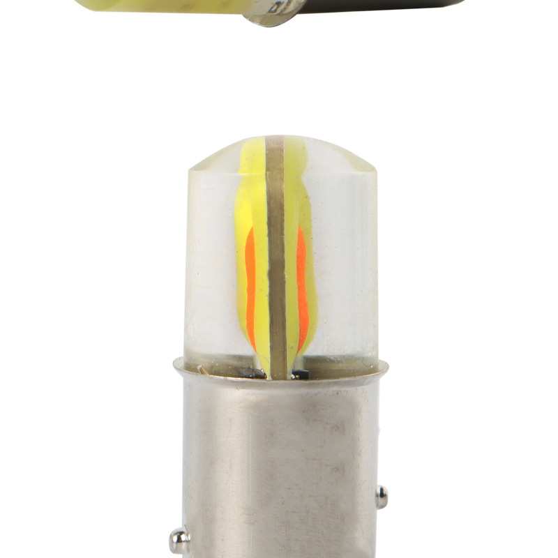 YBW Car LED Brake Light 1157 COB Dual-Color White-Red Reverse Turn Signal Bulb 12V High-Brightness Tail Light