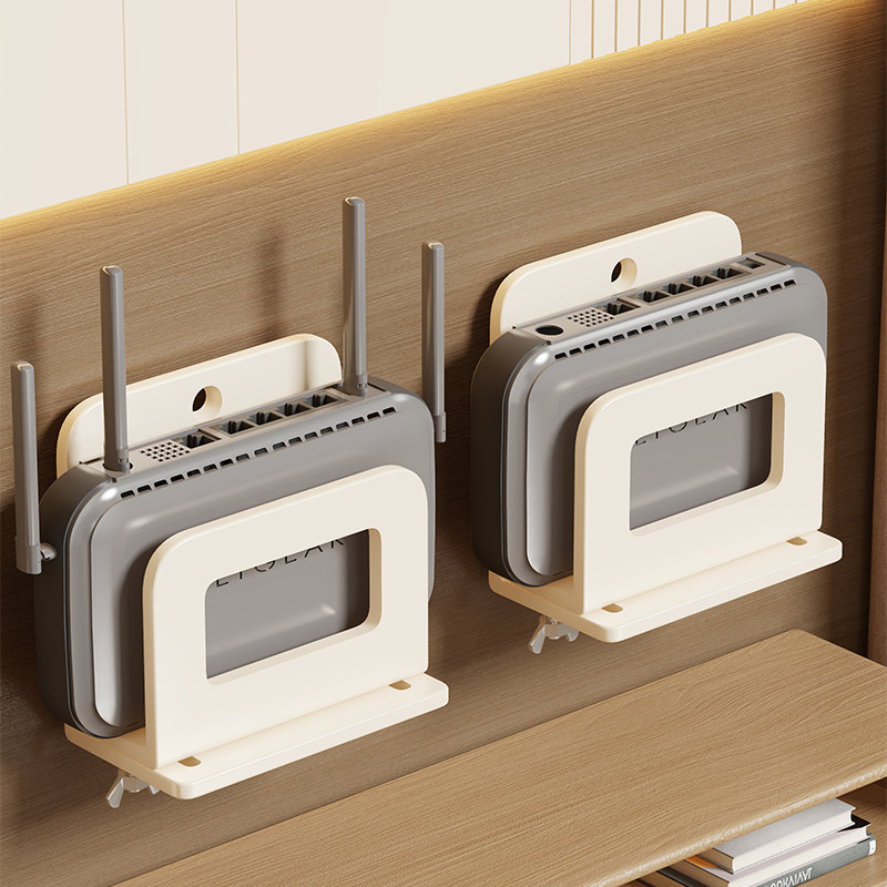 Estante de Almacenamiento para Router y Decodificador, Retráctil, Sin Perforación, para Pared