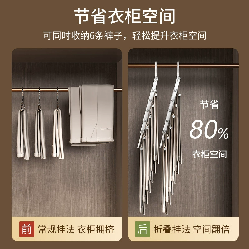 Trousers, universal hanger for home use, storage system