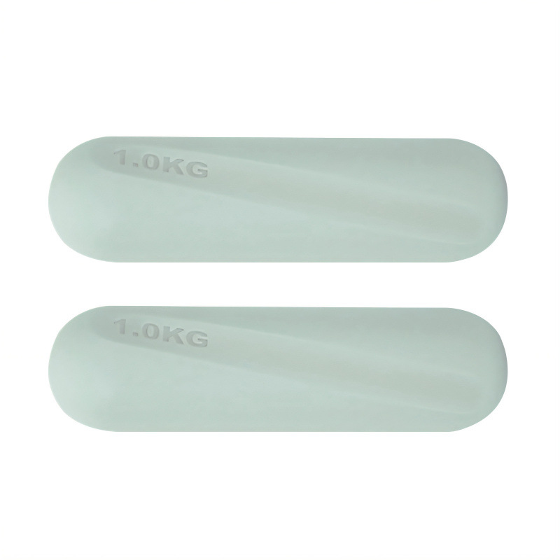 Dumbbell redondo de silicona fijo equipo de fitness yoga pilates entrenamiento de fuerza dumbbell redondo de silicona