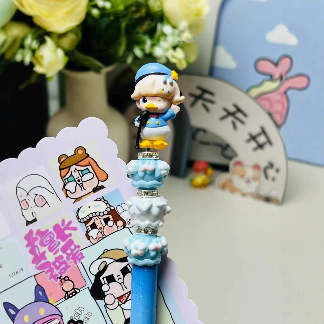 Disney, ручка-роллер с мультяшным рисунком, ручная работа, Дональд Дак