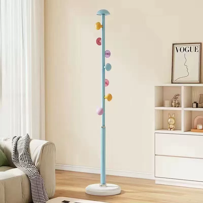 Вешалка от пола до потолка вертикальная вешалка для одежды сетка красный мультфильм грибы сушка вешалка детская комната вешалка для гостиной спальни