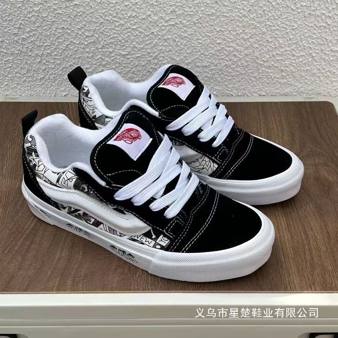 Calle americana de anajuez gordo zapatos de pan de moda lujoso ligero hombre y mujer de verano baja ligera transpirable zapatos de skate casuales