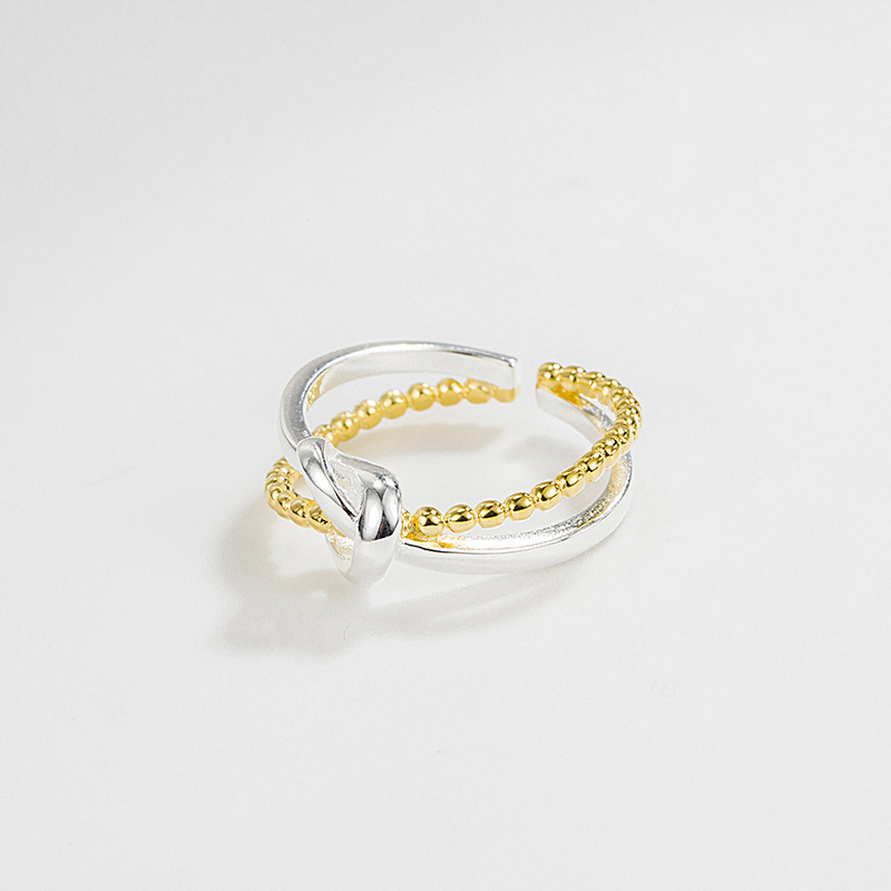 Fashion Geometric Sterling Silver Plating Open Ring 1 Piece