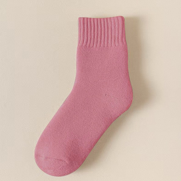 カシミヤの靴下の女性の月子の靴下の産後の秋冬の中で靴下とベルベットの厚い睡眠の靴下のぬいぐるみの保温のウールの靴下