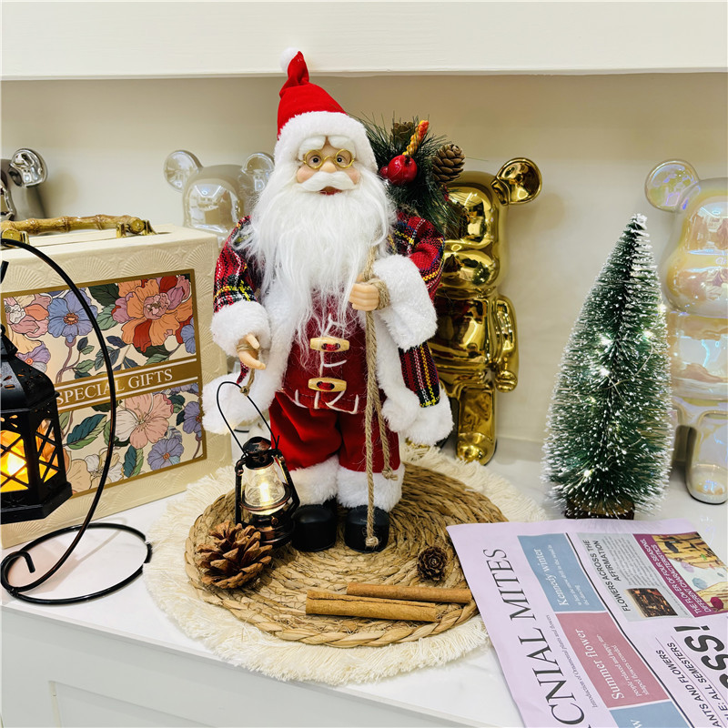 クリスマスサンタクロース生地サンタグレーベストクリスマス人形窓装飾装飾品メーカー卸売|undefined