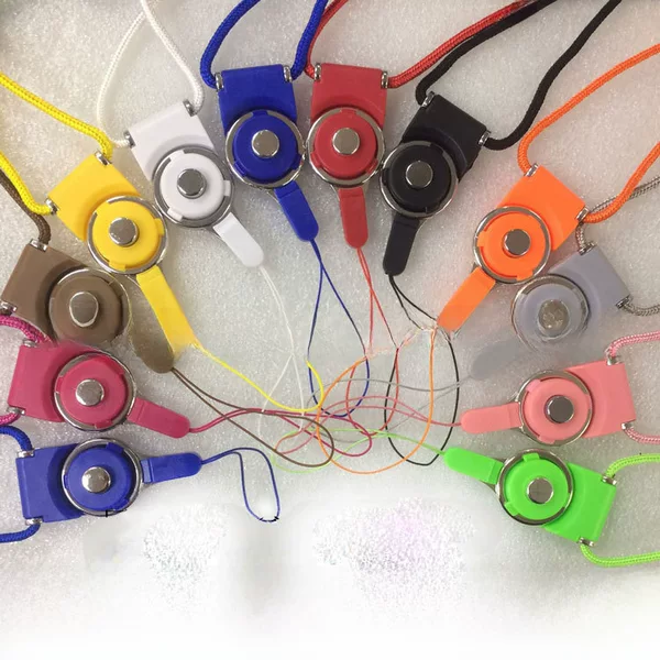 Spot Hanging Neck Mobile Phone Ring Lanyard Two-In-One Rotating Buckle Detachable Card Holder Lanyard Ring Anti-Lost