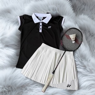 2025 New Badminton Summer Suit Quick-Drying Small Flying Sleeves Breathable Short-Sleeved Skirt Sports Pleated Skirt Dropshipping