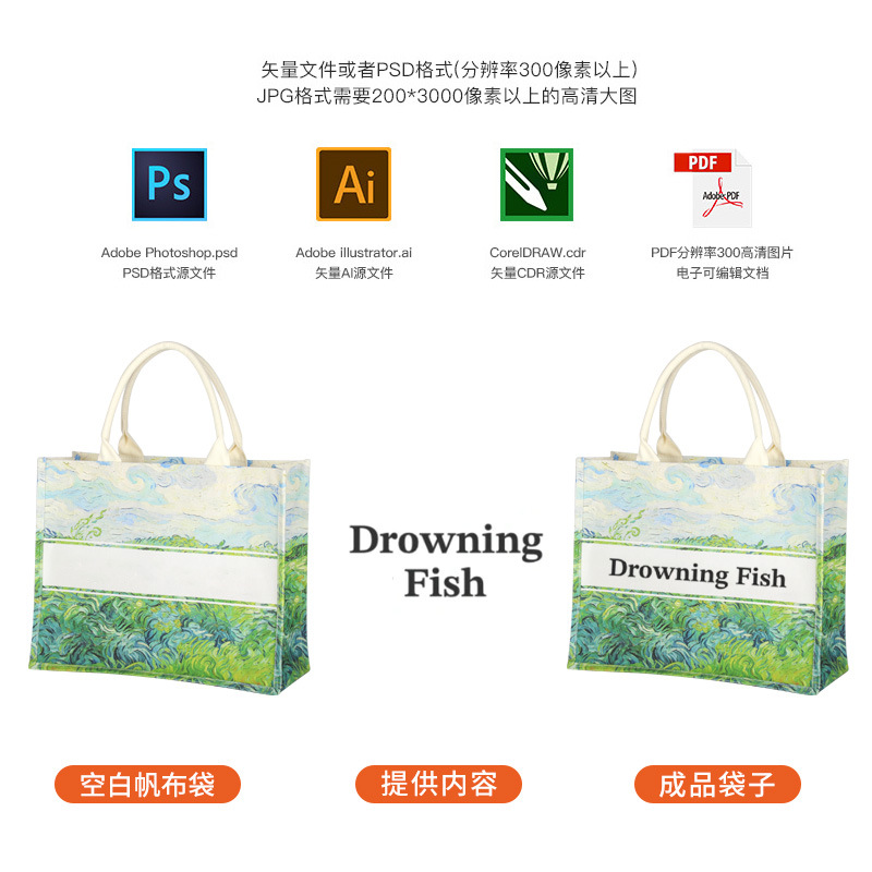 Bolsa de lona personalizada con logotipo, bolsa de lona laminada, bolsa de lona gruesa, bolsa tridimensional hecha a mano.