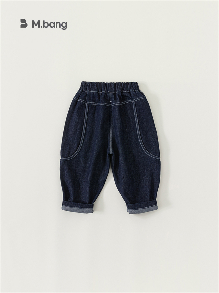 Youbao ropa para niños Mingbang ropa de primavera y otoño pantalones vaqueros harem casuales sueltos pantalones para niños ropa para niños image 4