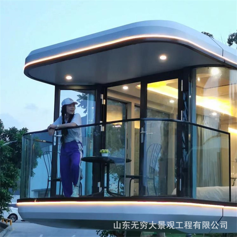 Cabina de la cabina de producción a pedido de fábrica nueva horneada B & B Hotel espacio cápsula fabricante de modelado de la casa