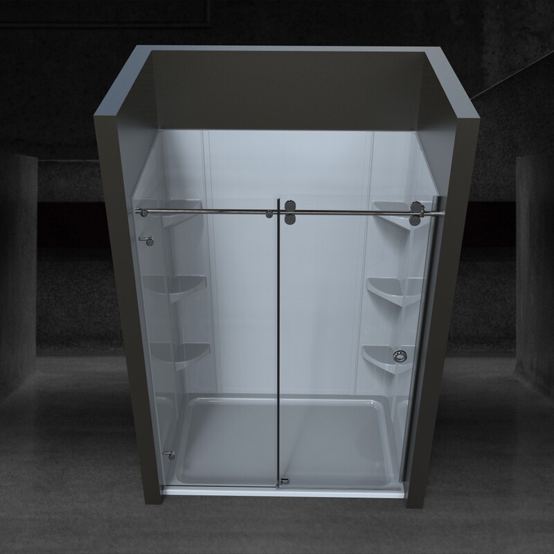 Manufacturer Wholesale Processing and Manufacturing of Improved Canadian and American Standard Certified Frameless Glass Large Roller Shower Cabins