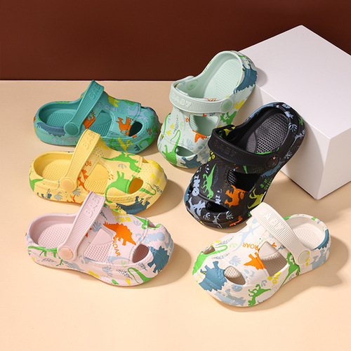 Summer Main Push Children Slippers Outdoor Leisure Middle Children Cartoon Cute Unisex Children Sandals Casual Matchable